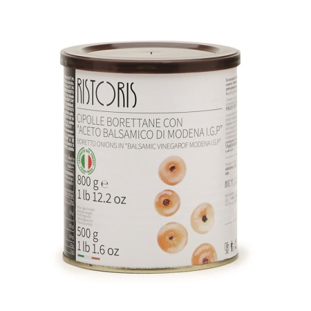 CIPOLLE BORETTANE BALSAMICO RISTORIS 800 GRS (U)