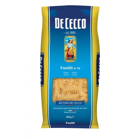 FUSILLI DE CECCO Nº 34 500 GRS (U)*