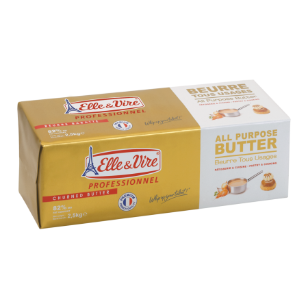 MANTEQUILLA ELLE VIRE 82 % 2.5 KG (U)