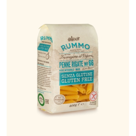 PENNE RIGATE SENZA GLUTINE Nº 66 RUMMO 400 GRS (U)