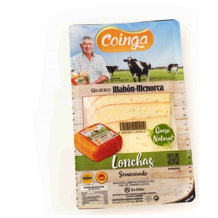 QUESO MAHONES SEMI LONCHAS COINGA 400 GRS (U)