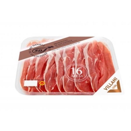 PROSCIUTTO SAN DANIELLE VILLANI AFFETTATO 100 GRS (U)
