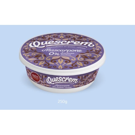 MASCARPONE SIN LACTOSA QUESCREM 250 GRS (U)*