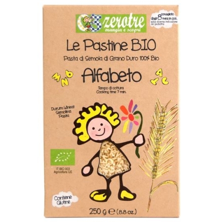 ALFABETO DI SEMOLA BIO RUSTICHELLA 250 GRS (U)