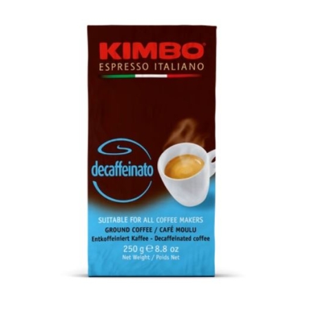 CAFE MOLIDO DESCAFEINADO KIMBO BAG 250 GRS (U)