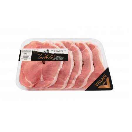 PROSCIUTTO COTTO TARTUFO VILLANI AFFETTATO 110 GRS (U)