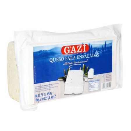 QUESO TIPO FETA LECHE VACA GAZI BARRA 1.6 KG (U)