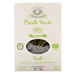 FUSILLI CON PISELLI BIO SENZA GLUTINE RUSTICHELLA 250 GRS (U)